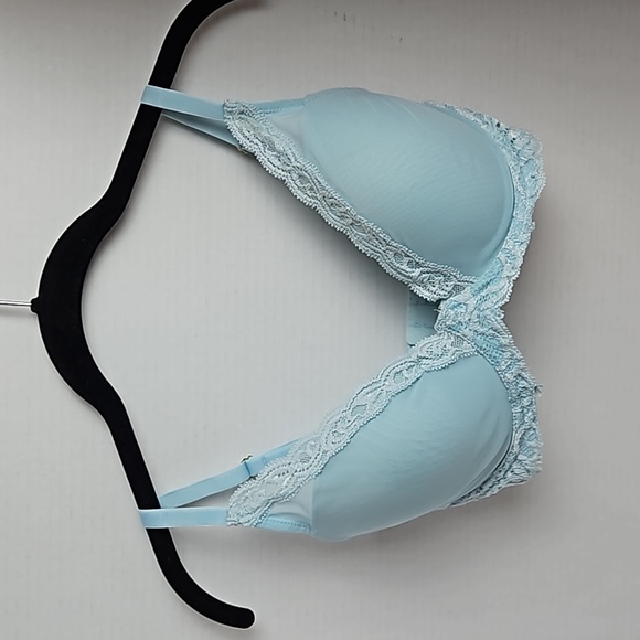 Natori Other - Natori | NWOT Women's Tiffany Blue Feathers Contour Plunge Underwire Bra 30 DDD